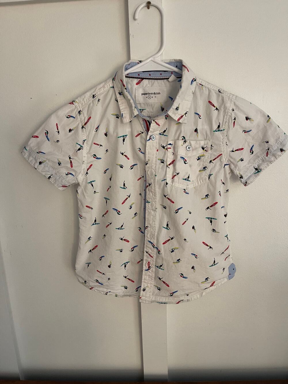 Paper Denim and Cloth boys 5 collar shirt